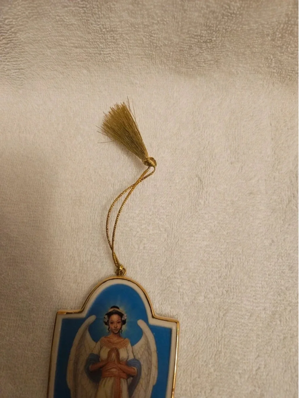 Thomas Blackshear Lenox Ebony Visions Her Sentinel Angel Ornament 6